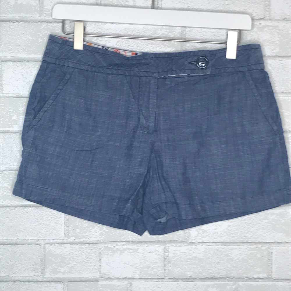 TRINA TURK Chambray Shorts Size 4